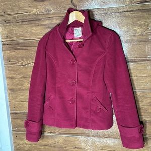 Anthropologie Tulle womens pink button down jacket size small